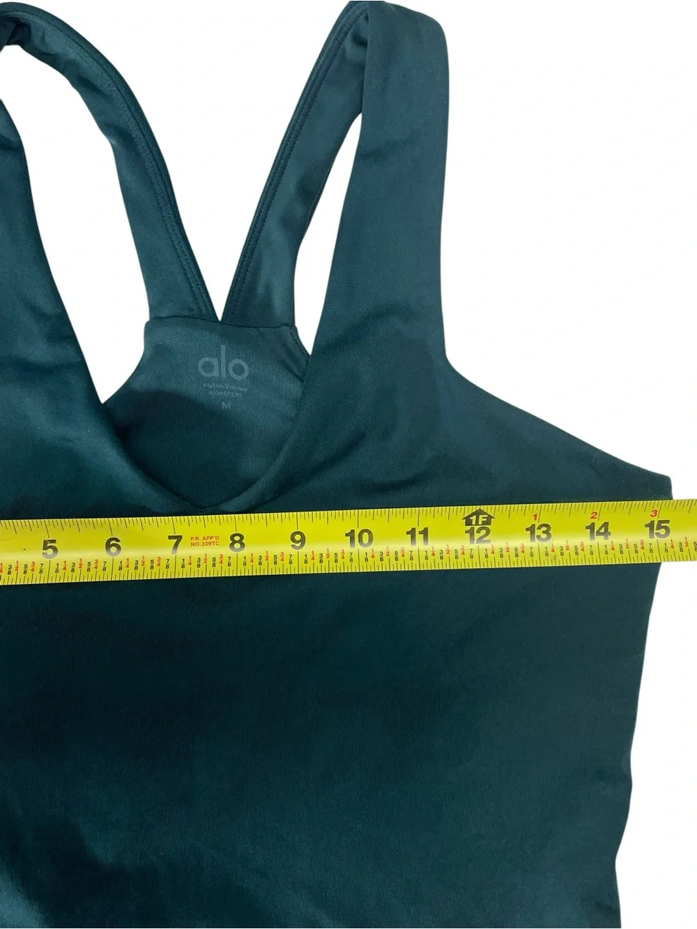 Alo Yoga Airbrush Real Bra Tank - Midnight Green Size Medium